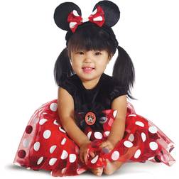 Disguise Deluxe Red Minnie Mouse Infant Costume Black/Red/White 12/18mo