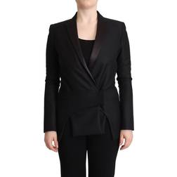 Costume National Dobbelt Brystet Sort Blazer XS