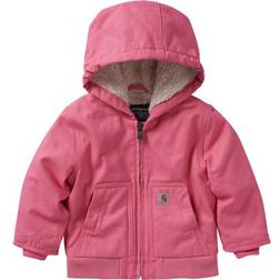 Carhartt Girl's Canvas Insulated Hood Active Jacket - Pink Lemonade (CP9566-P390