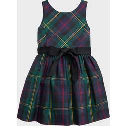 Polo Ralph Lauren Plaid Fit-and-Flare Dress Green-black Multi