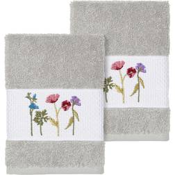 Linum Home Textiles Serenity Embellished Kitchen Towel Gray (33.02x33.02)