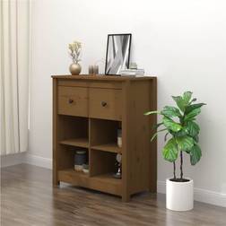vidaXL Honungsbrun Skänk 70 x 35 x 80 cm Sideboard