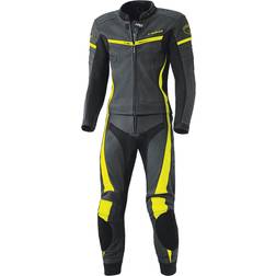 Held Spire Leather Suit - Black/Neon-Yellow