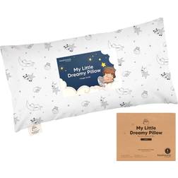 KeaBabies Buddy Toddler Pillow with Pillowcase, 10.6X18.5 Soft Organic Toddler Pillows