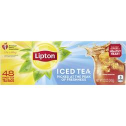 Lipton Family-Sized Black Iced Tea Bags, Unsweetened