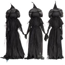 Evergreen Lighted Halloween Witch Stakes 3-Pack