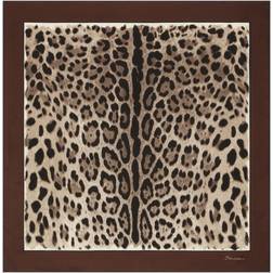 Dolce & Gabbana Leopard-Print Twill Scarf Brown