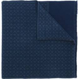 Ferragamo Navy & Blue Gancini Scarf BLU UNI