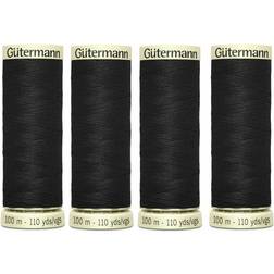 Gutermann Sytråd Polyester 000 Sort 100m