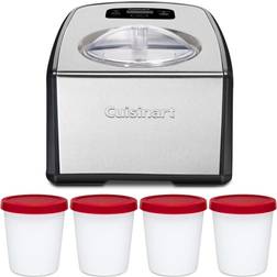 Cuisinart Ice Cream Maker with Compressor with Paper Food Cup 8 Oz. 25 Pack