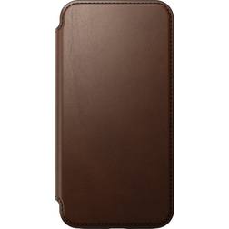 Nomad Étui de téléphone portefeuille Modern Leather Folio iPhone 15 Pro English Tan Marron