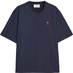 Ami Paris Heart Logo T-shirt - Night Blue