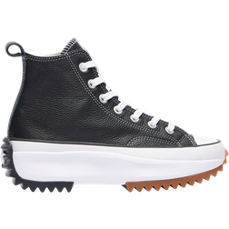 Converse Run Star Hike Platform Foundational Leather - Black/White/Gum