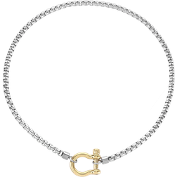 Artizan Joyeria Herradura Mix Necklace - Silver/Gold