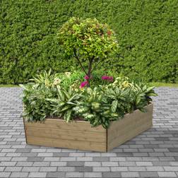 Hexagonal Raised Bed 45cm High, 120cm