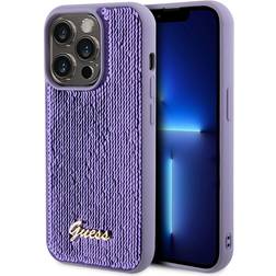 Guess iPhone 15 Pro Mobilskal Sequin Script Metal Lila