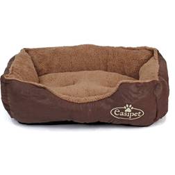 Actiaspet Small Dog Bed in Leather Fur Fleece Easipet