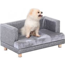 Pawhut Dog Sofa Pet Lounge Bed Small-Sized Dogs