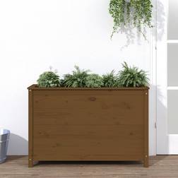 vidaXL Garden Raised Bed Honey Solid Wood Pine