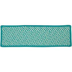 Colonial Mills Houndstooth Tweed Stair Treads Turquoise