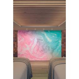 Origin Murals Flowing Marble Pink Smooth Paste The Wall Mural 350Cm Wide X 280Cm High