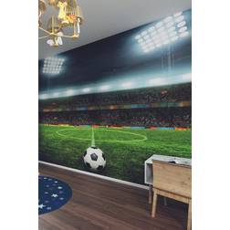 Origin Murals Football Stadium Green Matt Smooth Paste The Wall Mural 350Cm Wide X 280Cm High