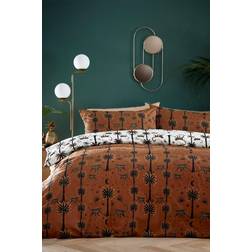 Furn Monkey Global Exotic Duvet Cover Black, Brown, Orange