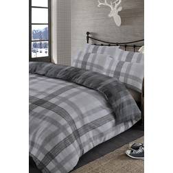 Dreamscene Single Boston Boston Duvet Cover Grey