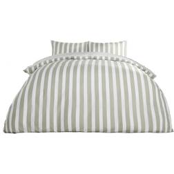 Dreamscene Stripe Line Reversible With Duvet Cover Green