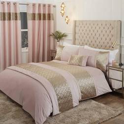 Rapport Capri Blush Double Duvet Cover Gold