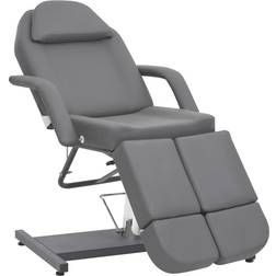 vidaXL Behandlingsstol konstläder grå 180x62x78