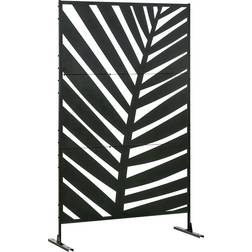 OutSunny Privacy Screen with Stand Ground Stakes, 6.5FT Garden Pool