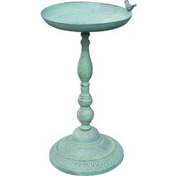 Helens Green Metal Bird Bath Feeder