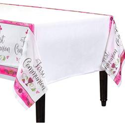 Amscan Plastic Printed Communion Party Table Cover