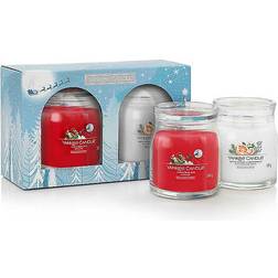 Yankee Candle Holiday Bright Lights 2 Medium Signature Jar Gift Set Scented Candle