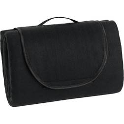 Borganäs Picknickpläd Fleece Filt Svart