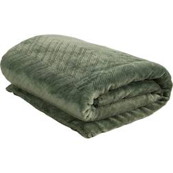 Borganäs of Sweden Sherpa Filt Grön (170x130cm)