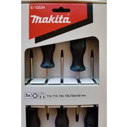 Makita E-10534 Skrutrekkersett Torx, 5 Bitsskrutrekker