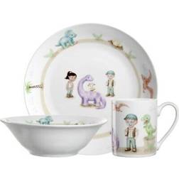Leonardo Bambini Avventura Barnservis 3 Delar Glas Vit