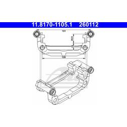 ATE bremssattel 11.8170-1105.1 passend