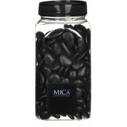 Mica Decorations Steine schwarz klein 650 ml 1 kg