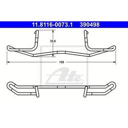 ATE feder haltefeder bremssattel bremszange