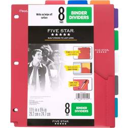 Five Star Five Star 8-Tab Binder Dividers Pocket