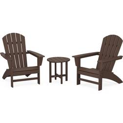 Polywood Nautical Adirondack Outdoor Lounge Set