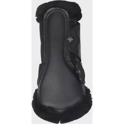 LeMieux Fleece Edged Mesh Brushing Boots - Black