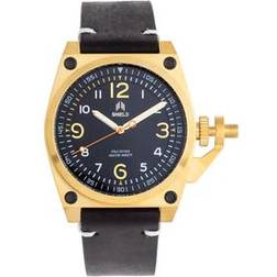 Shield Pascal lederen band heren duikhorloge Goud One Size