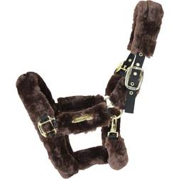 Kentucky Shipping Halter With Sheepskin - Black