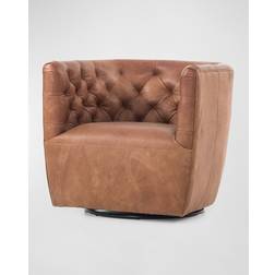 Hanover Leather Swivel Sienna