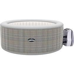 Dellonda Uppblåsbart spabad 4-6 Person Inflatable Hot Tub Spa with Smart Pump Rattan Effect