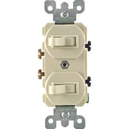 Leviton 2 Single Pole Switches White